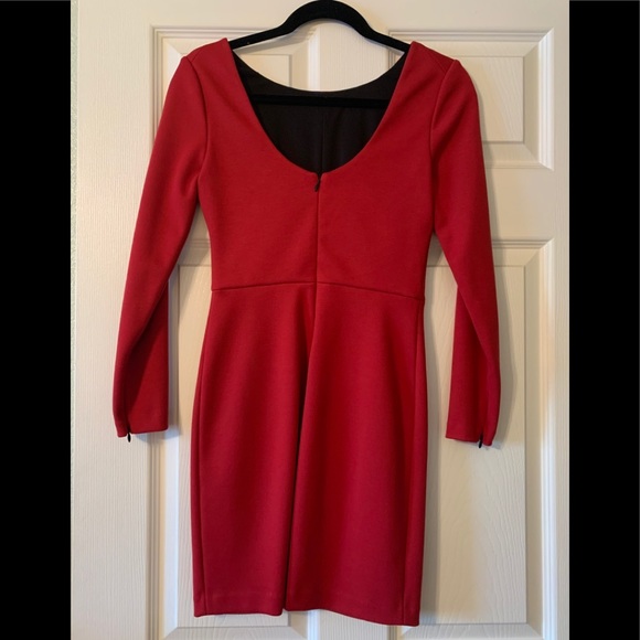 ROBERT RODRIGUEZ Red Bodycon Mini Dress - Picture 3 of 4